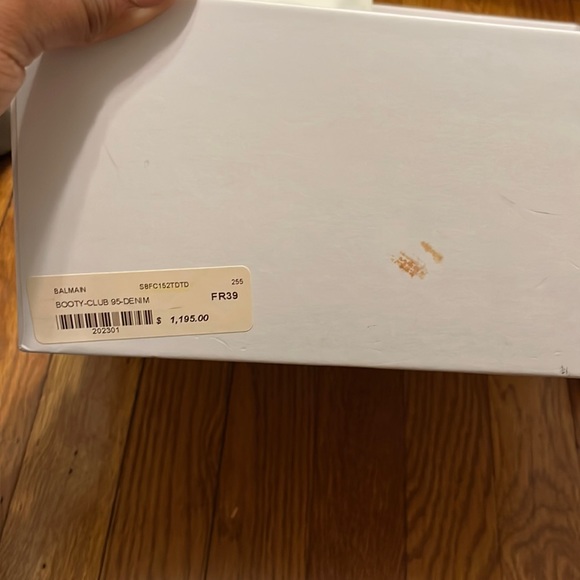 Balmain Denim Open Toe Bootie SZ 39, Same Day Ship π Spring Clean Closet Saleπ - Picture 13 of 16